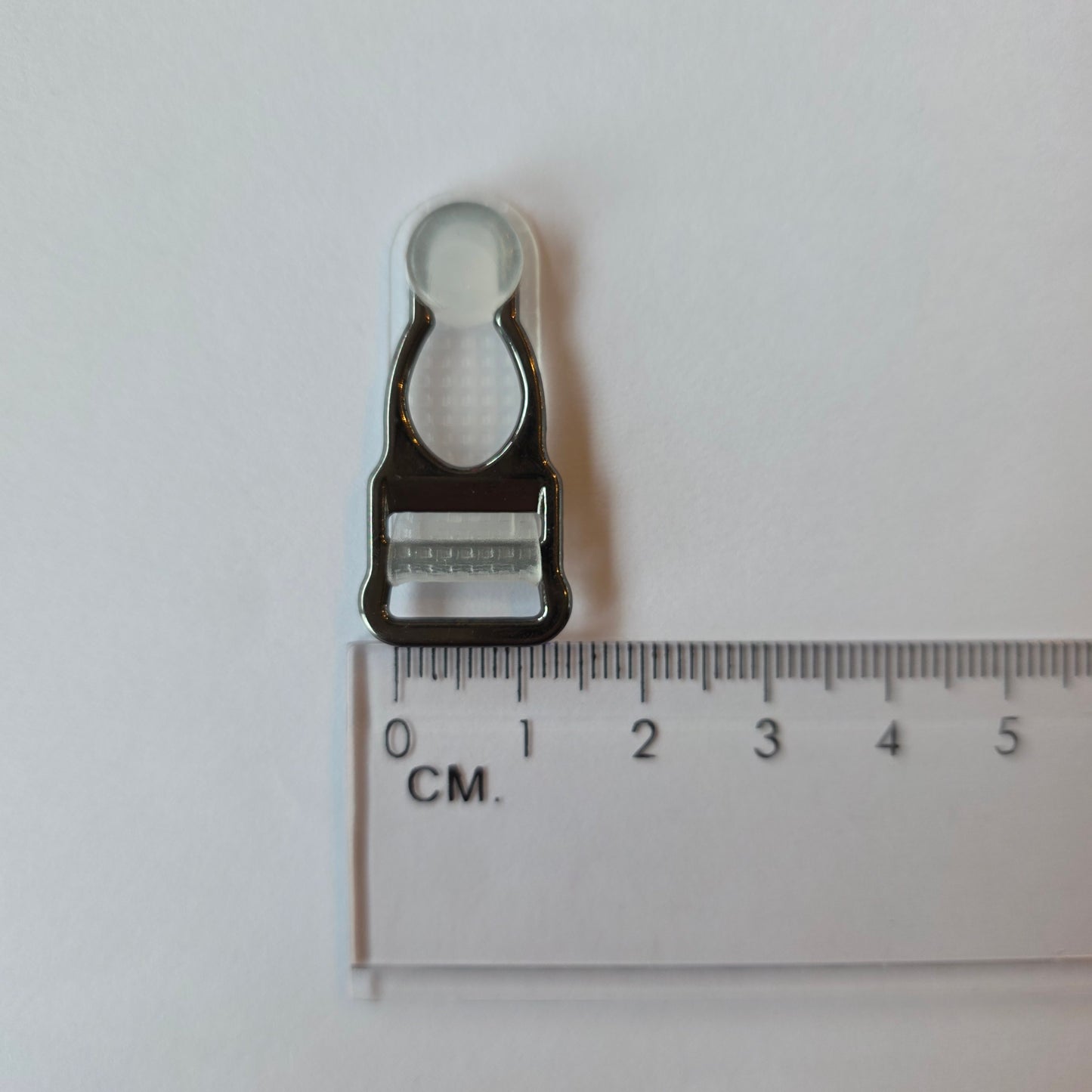 jarretelle clip gun metal 12mm