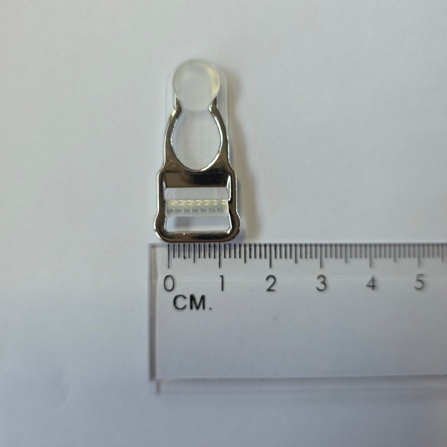jarretelle clip zilver 12mm