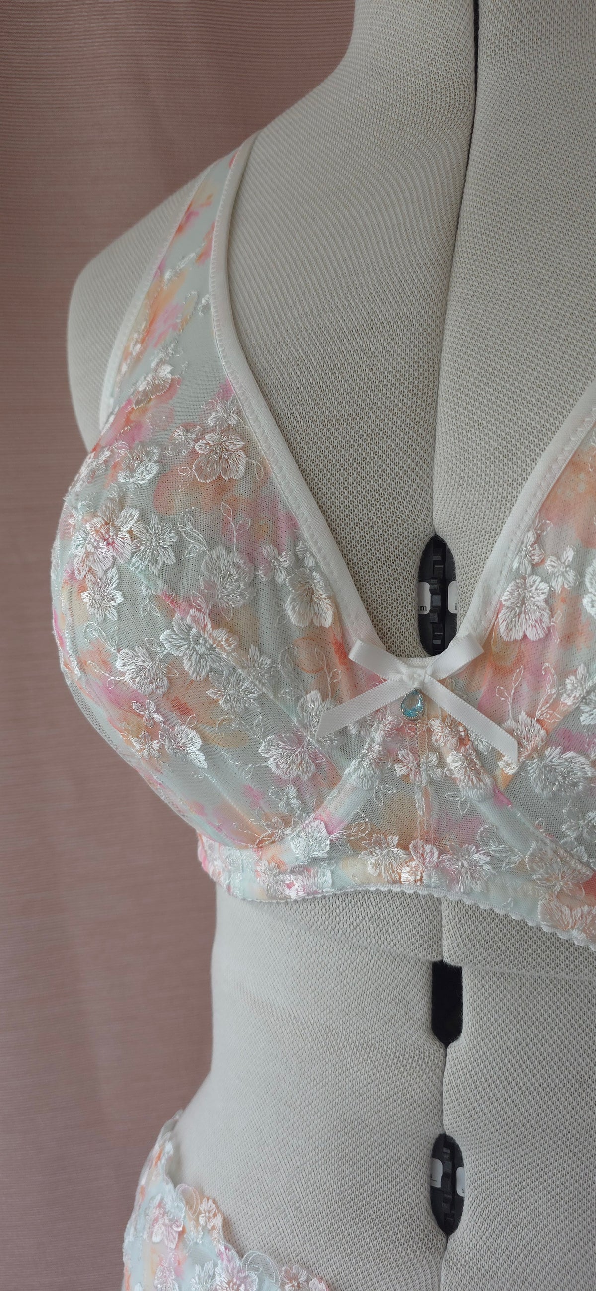 Lingerie kit voor het Rani bh patroon: "silver lining"
