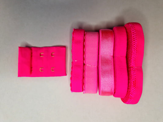 Fournituren kit fluoriderend roze (licht op in blacklight)