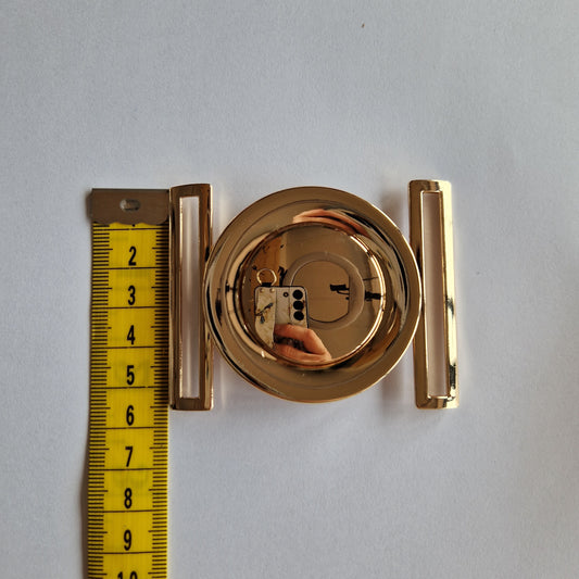 goudkleurige grote bikinisluiting van 5.5cm hoog