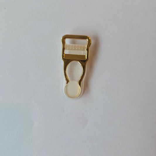 jarretelle clip champagne goud 12mm