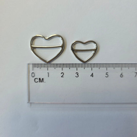 hartje schuifje zilver