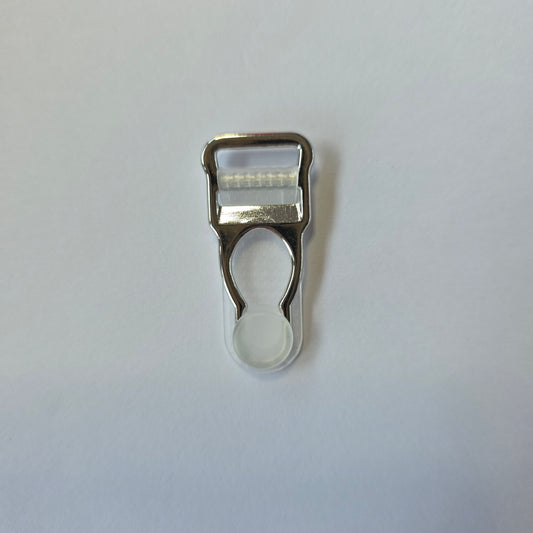 jarretelle clip zilver 12mm