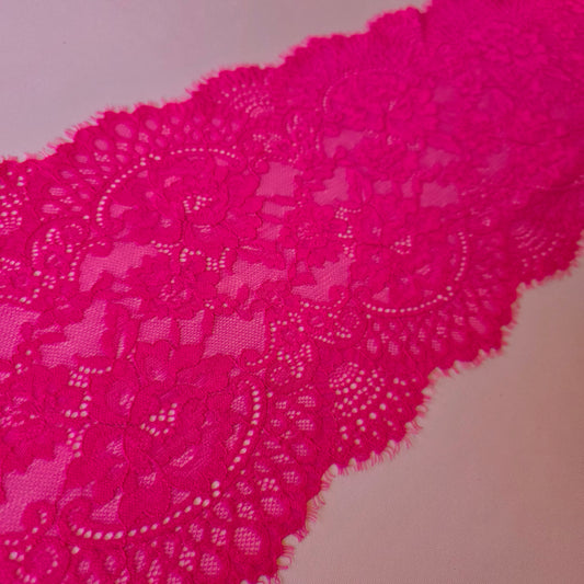 2026-2 fluor fuchsia roze stretchkant