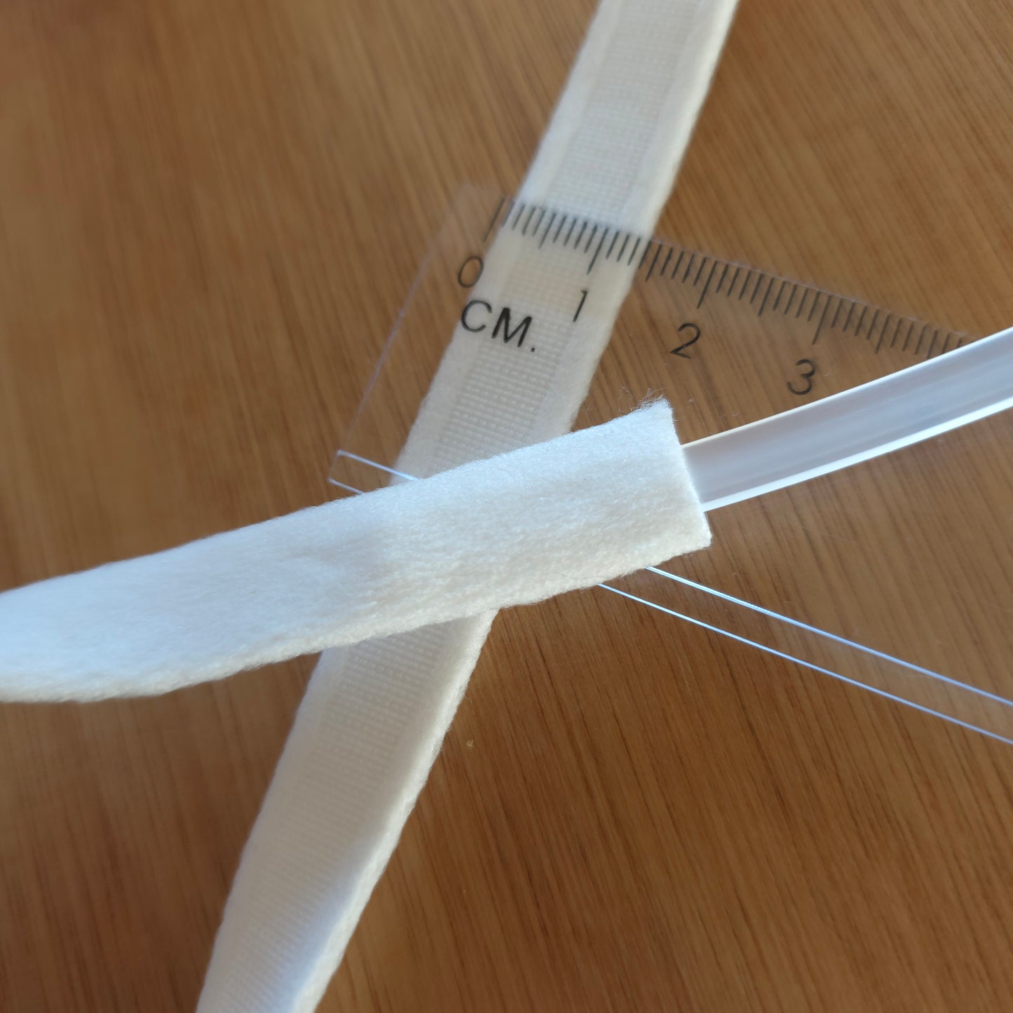 13mm offwhite baleinband geschikt voor 6mm kunststof baleinen