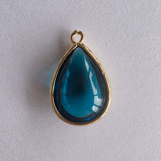 druppel vormige bedel in teal