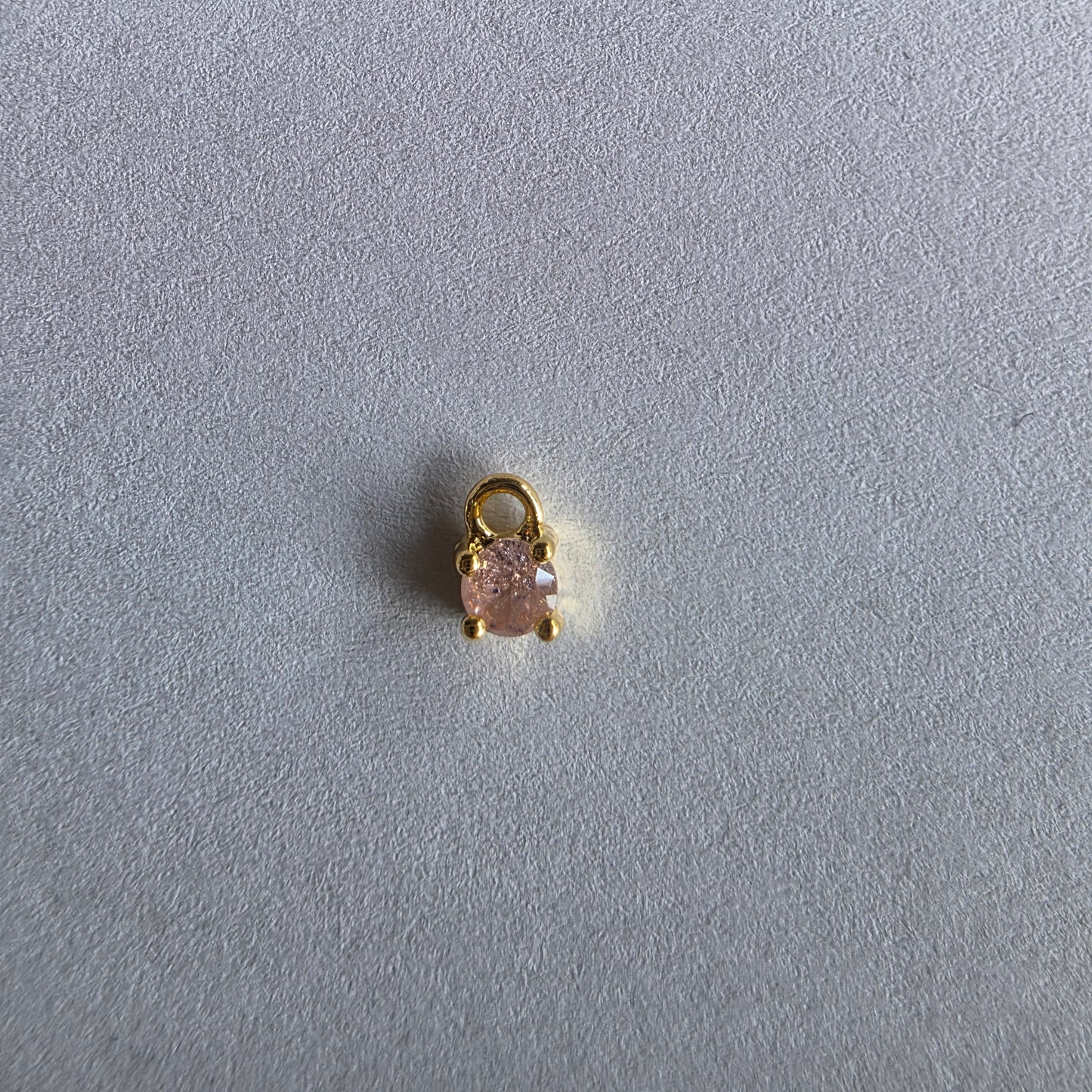 met 18K goud vergulde mini bedeltjes met zirconia in verschillende kleuren