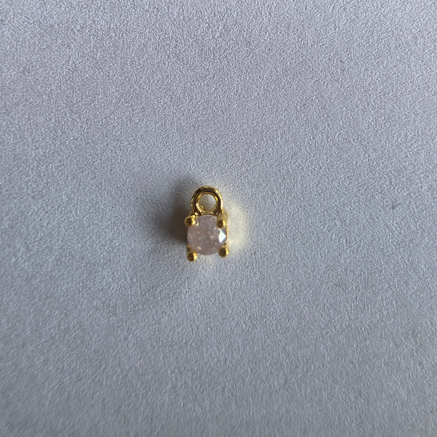 met 18K goud vergulde mini bedeltjes met zirconia in verschillende kleuren