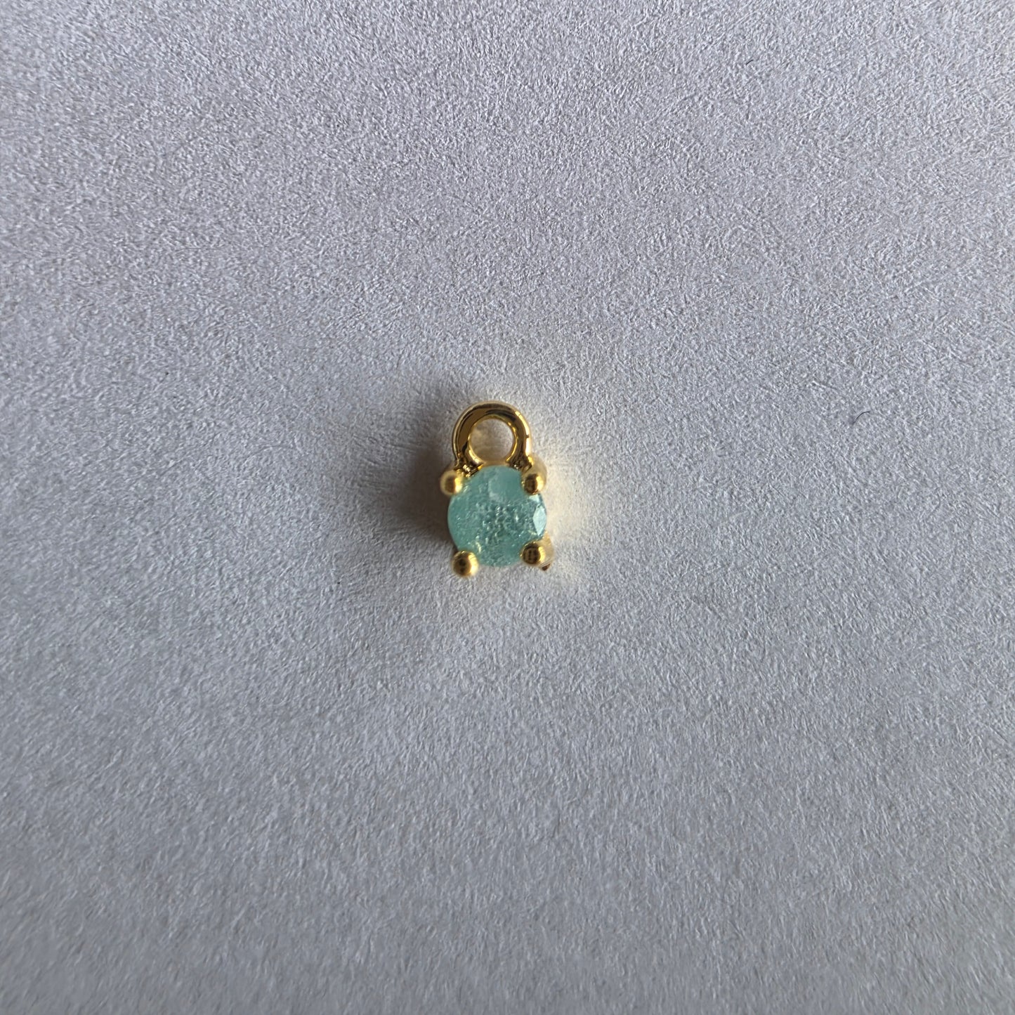 met 18K goud vergulde mini bedeltjes met zirconia in verschillende kleuren