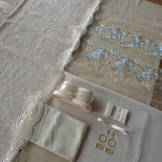 Extra goed gevulde lingerie kit "Beautiful beige"