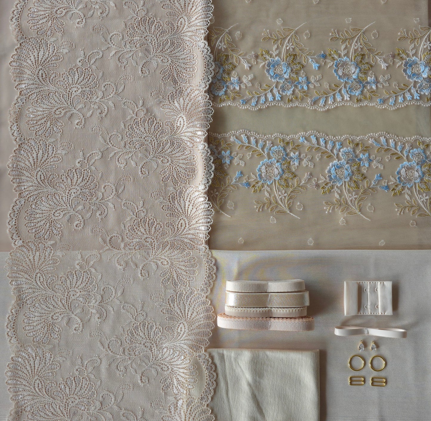Extra goed gevulde lingerie kit "Beautiful beige"