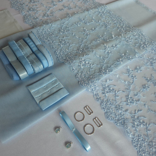 Lingerie kit voor het Rani bh patroon: "Ice Glace"